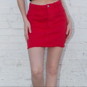 Red brandy Melville skirt